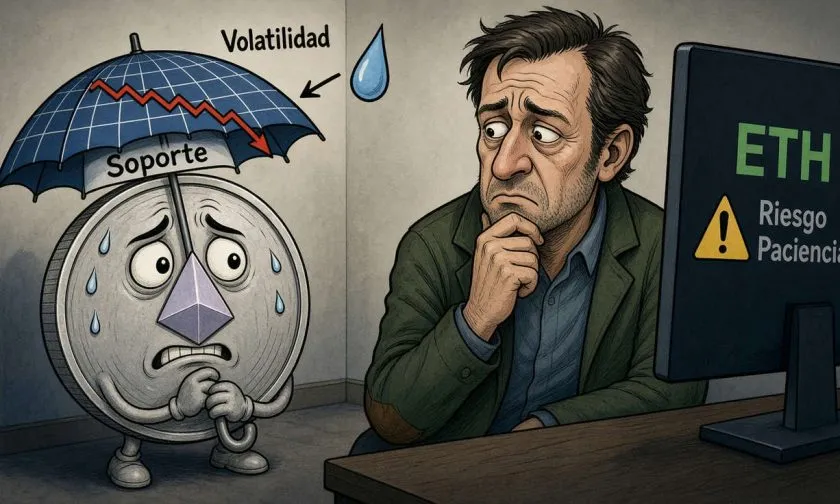 ETH cae desde la apertura el 15 de octubre y pone a prueba soportes técnicos
