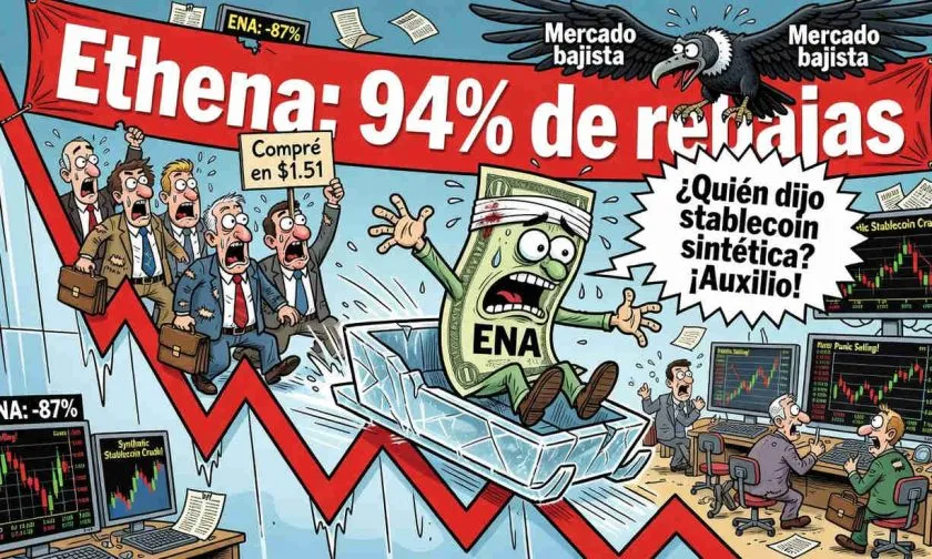 Ethena (ENA) se hunde un 4.18% y pone en jaque el soporte de los $0.085
