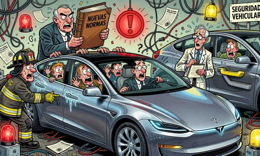 Tesla enfrentará nuevas normas de seguridad debido a las manijas electrónicas de sus vehículos