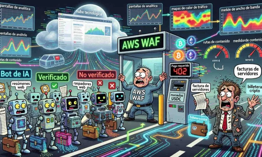 AWS permite a editores cobrar en stablecoins por permitir a bots de IA acceder a contenido web