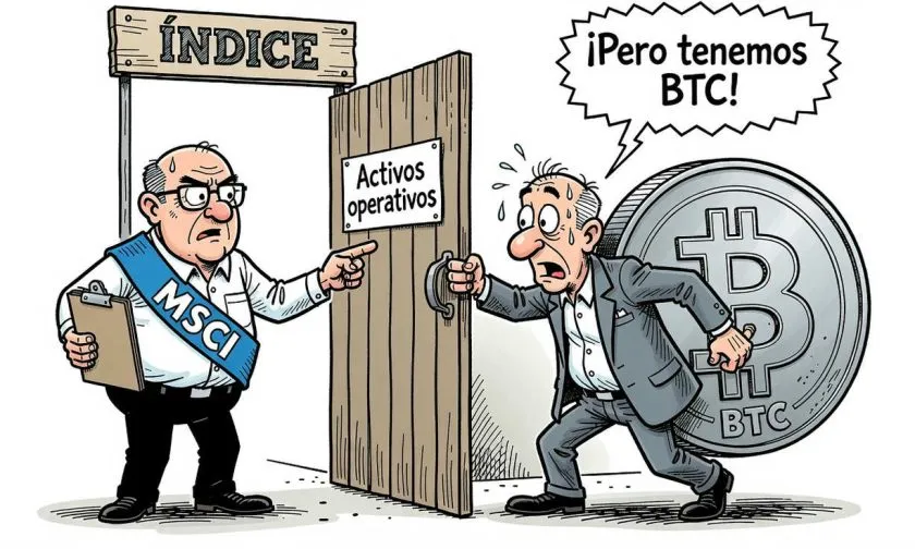 Strategy enfrenta la salida de los índices MSCI tras el cambio de reglas