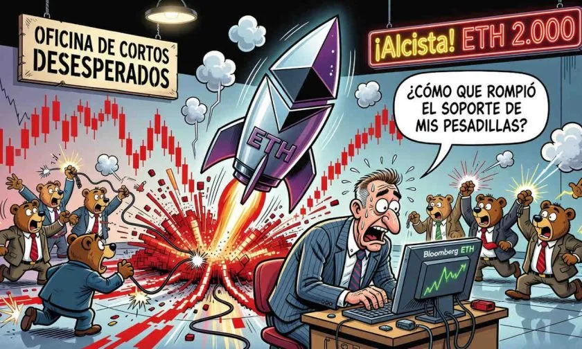Ethereum rompe resistencia clave: ETH supera los 1.900 USD tras un repunte del 4,6%