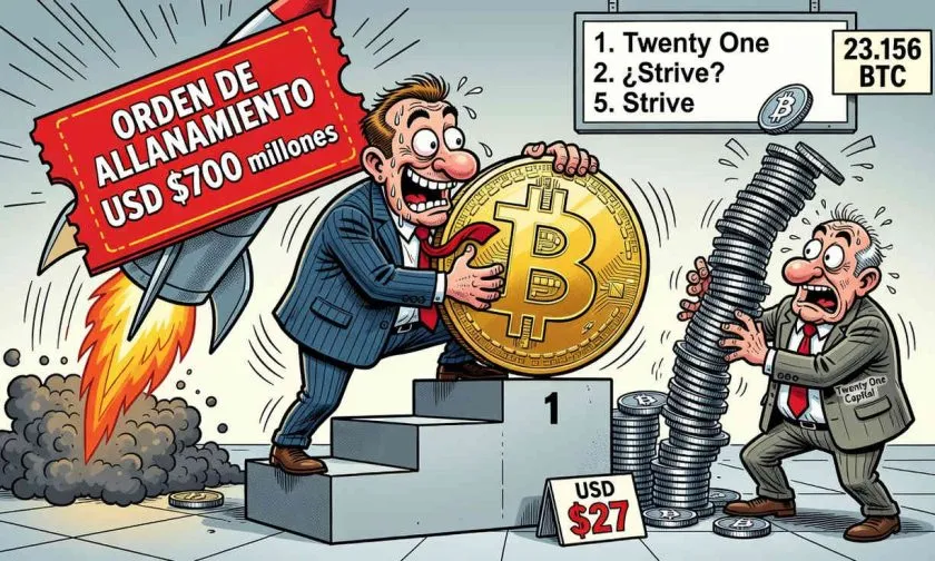 Strive intensifica compras de BTC y busca ser el segundo mayor tenedor público