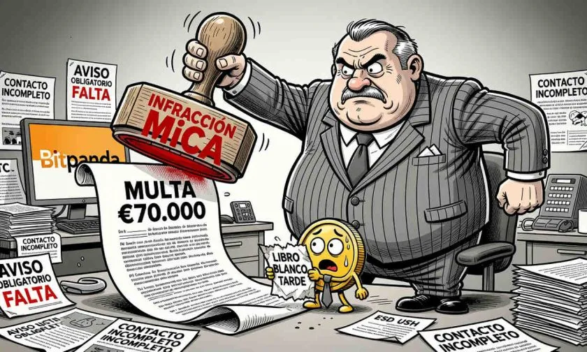 Bitpanda, primera multa firme de MiCA en Austria: multa de €70.000 por incumplimientos