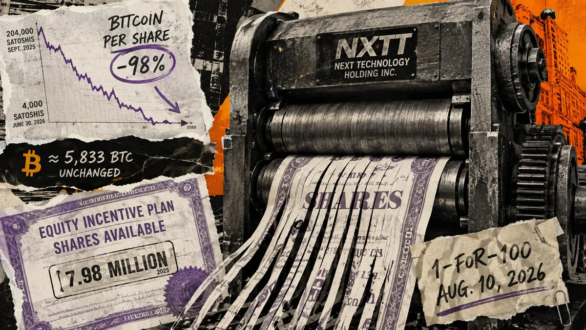 Nasdaq Bitcoin holder increased shares by 98% while holding 5,833 BTC