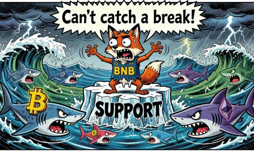 BNB al borde del colapso: ¿romperá el soporte de USD $560 tras perder los USD $600?