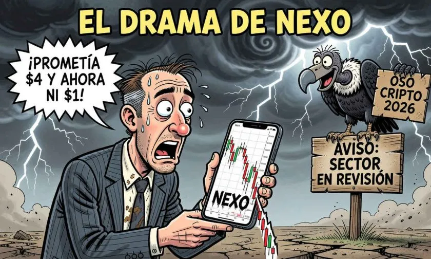 NEXO prolonga su agonía bajista: el token se aferra a los $0,73 en un mercado sin compradores