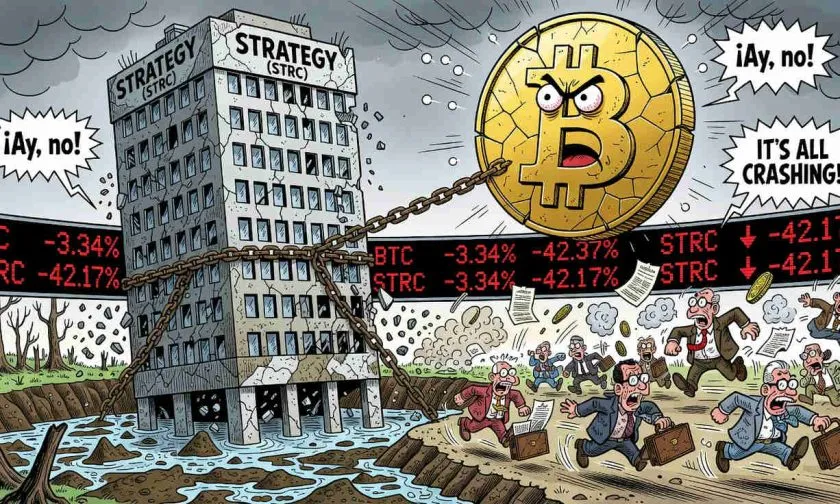 Strategy se desploma a su nivel más bajo en 4 meses por la caída del Bitcoin bajo los $60.000
