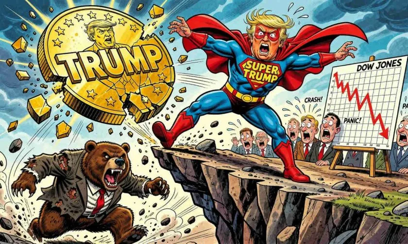 $TRUMP pierde un 84% en un año y cotiza bajo su precio de preventa, conmemorando su caída libre