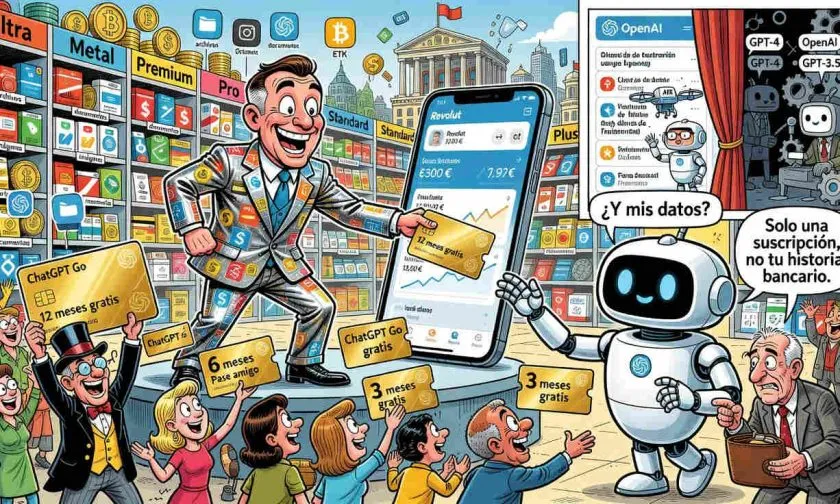 Revolut incluye ChatGPT Go gratis en sus suscripciones junto con OpenAI