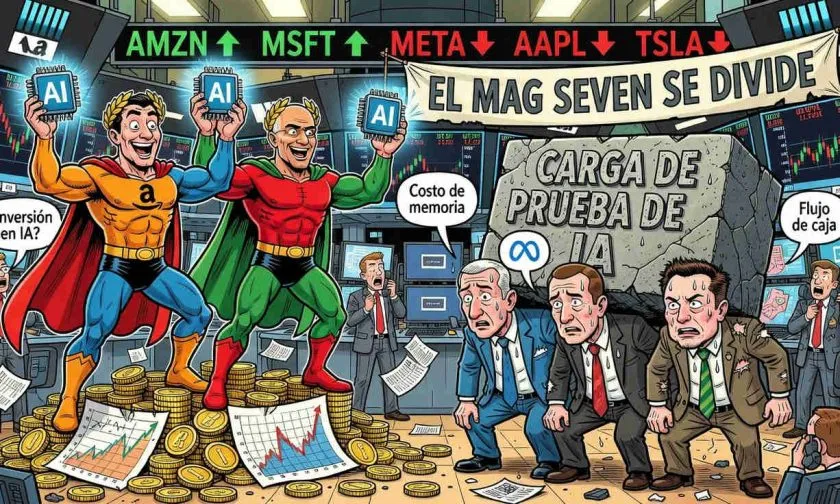 Amazon y Microsoft destacan en IA, pero el Mag Seven enfrenta mayor escepticismo