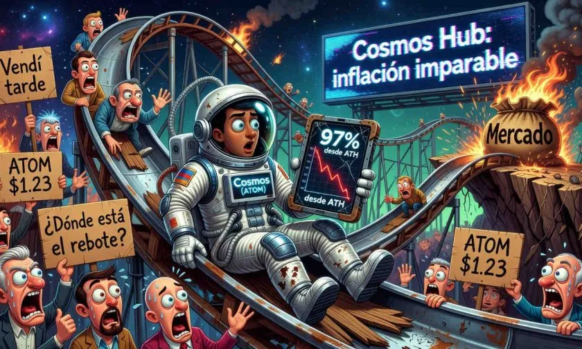 Cosmos (ATOM) se desploma un 97% desde su ATH y pierde el soporte de $1,30