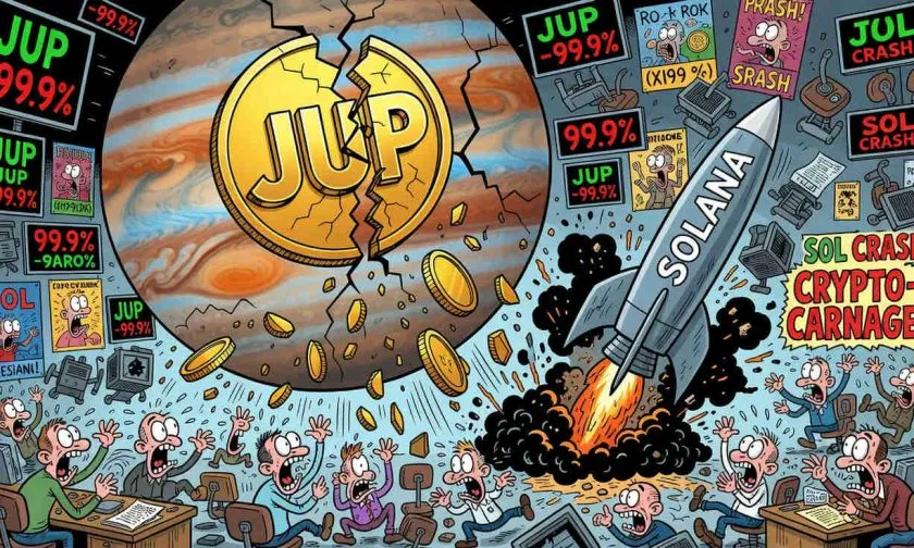 El desplome de JUP sacude al ecosistema DeFi en Solana