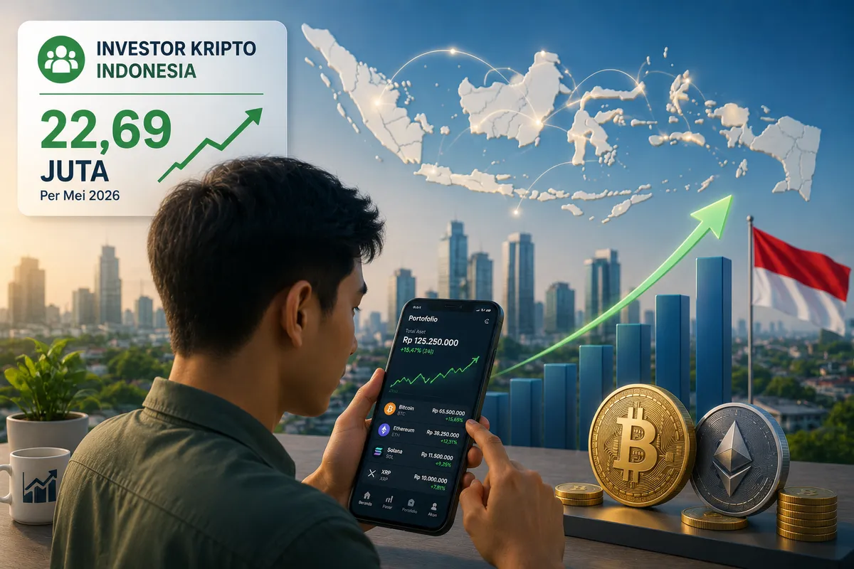 Investor Kripto Indonesia Capai 22,69 Juta