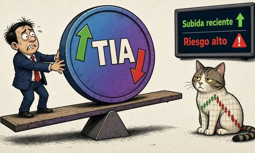 TIA muestra impulso técnico tras subir 1,07% pero persiste el riesgo de volatilidad