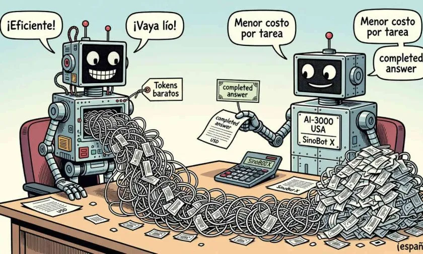 Modelos de IA de EE. UU. podrían ser más eficientes en costos que los chinos