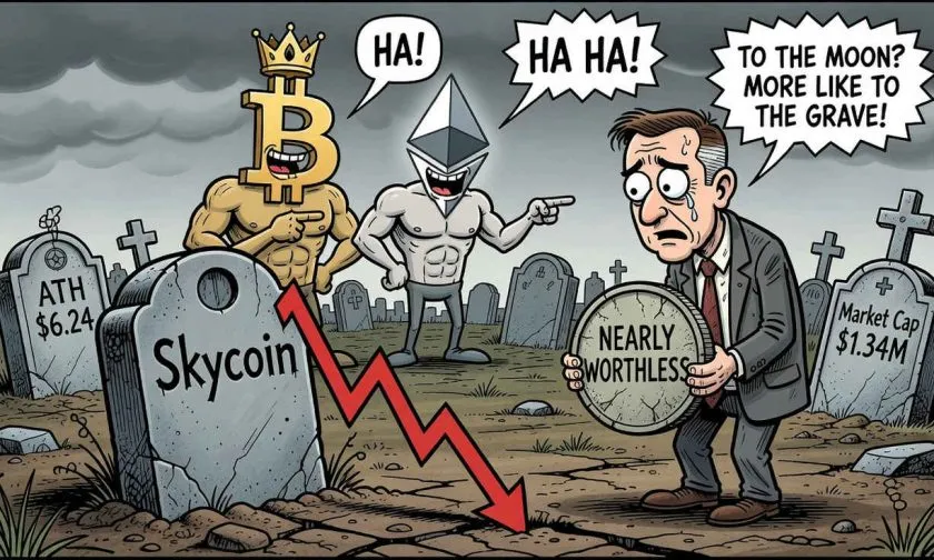 Skycoin (SKY) se desploma un 99% desde máximos históricos: ¿hay esperanza de recuperación el 18 de junio de 2026?