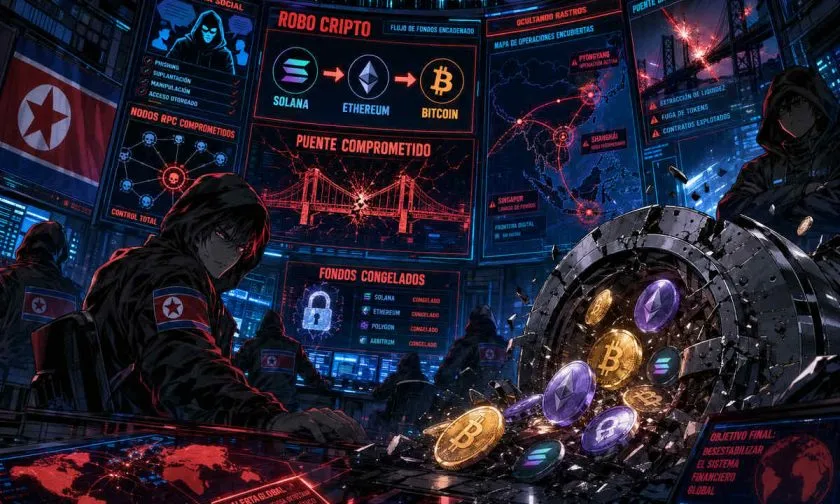 Hackers norcoreanos ya concentran el 76% del botín cripto robado en 2026, según TRM