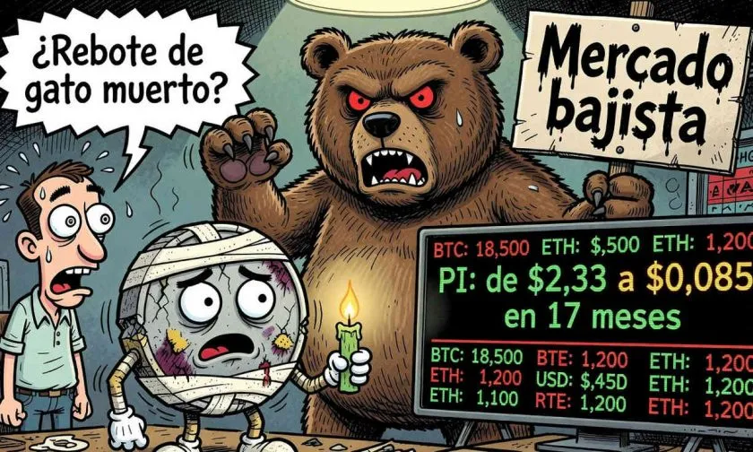 PCHAIN (PI) se desangra pese a rebote técnico: ¿oportunidad o trampa?