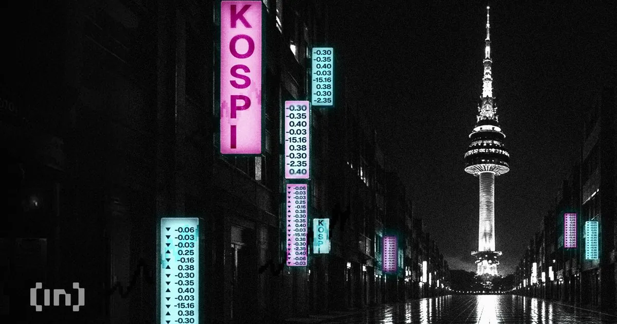 KOSPI рухнул на 30% от пика на фоне лопающегося пузыря чипов