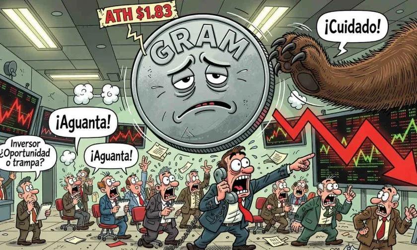 Gram (GRAM) sufre brusca reversión desde su máximo histórico mientras se dispara el volumen