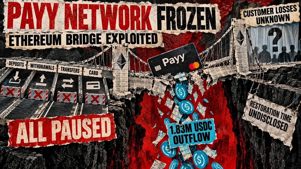 Payy bridge exploit drains funds, leaving customer balances at risk