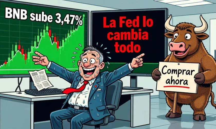 BNB sube un 3,47% a $716,75 tras desaceleración en subidas de tasas