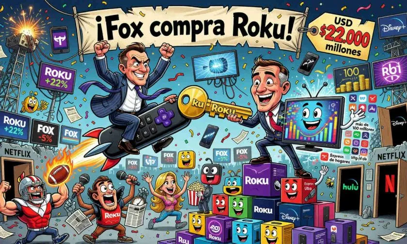 Fox compra Roku por USD $22.000 millones y acelera su apuesta por el streaming