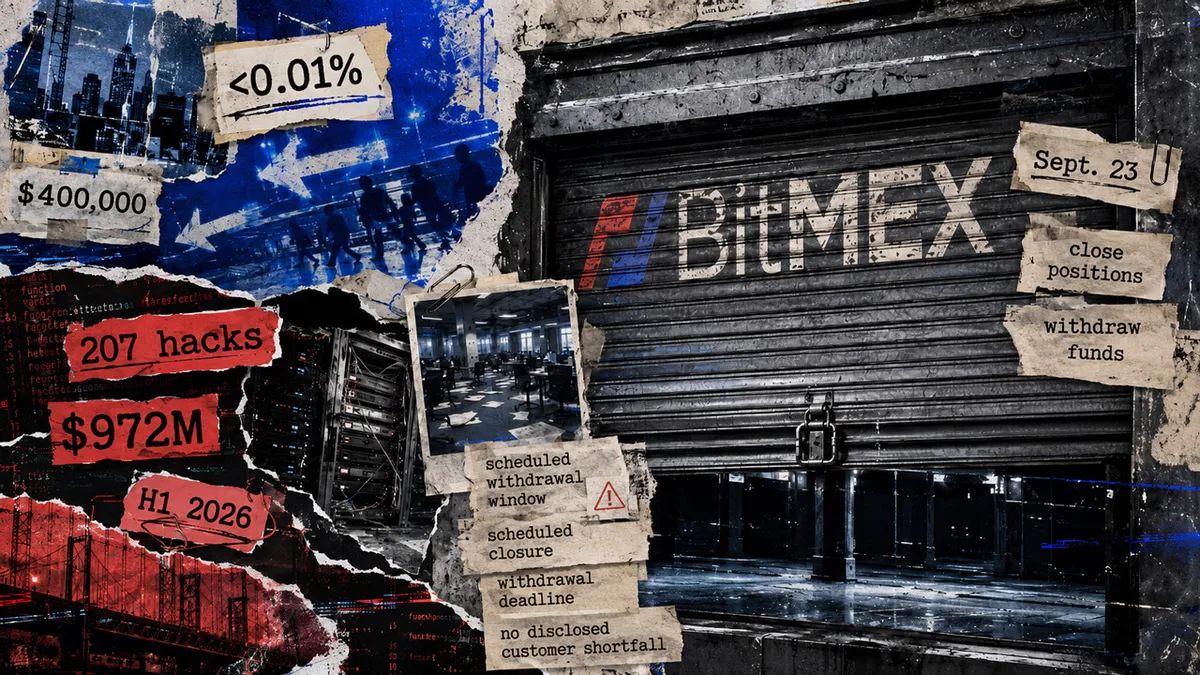 BitMEX shuts down without an FTX style crisis, revealing where crypto’s real danger has moved