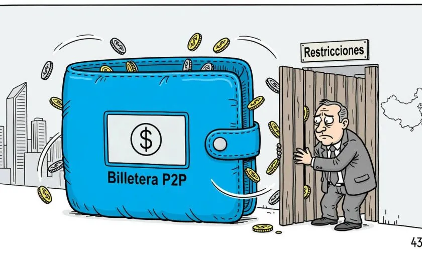 China registra un salto de 43 veces en billeteras P2P de stablecoins pese a las restricciones