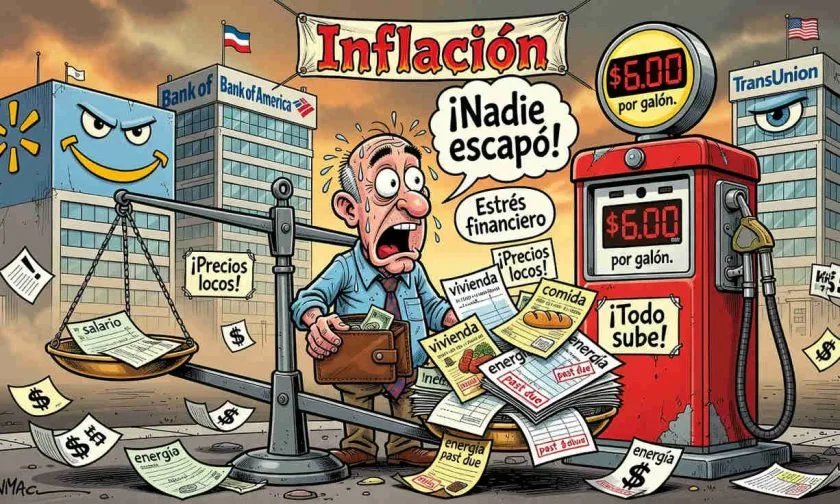 Presión financiera en consumidores de bajos ingresos según Walmart, Bank of America y TransUnion
