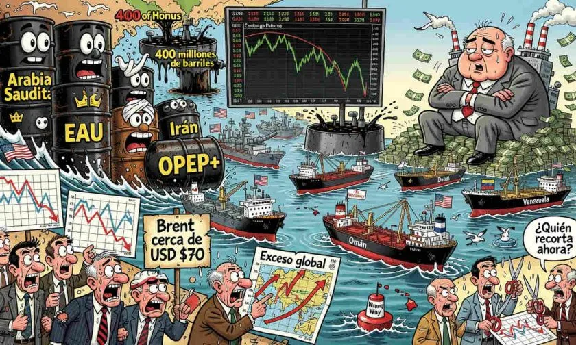 Petróleo borra ganancias de guerra y revive temor a exceso global de crudo