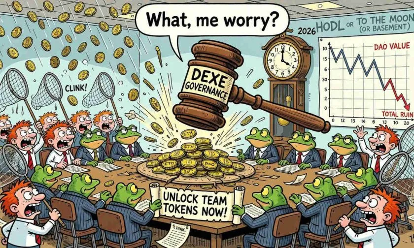 DeXe se desploma un 29% en 24 horas y borra tres meses de ganancias