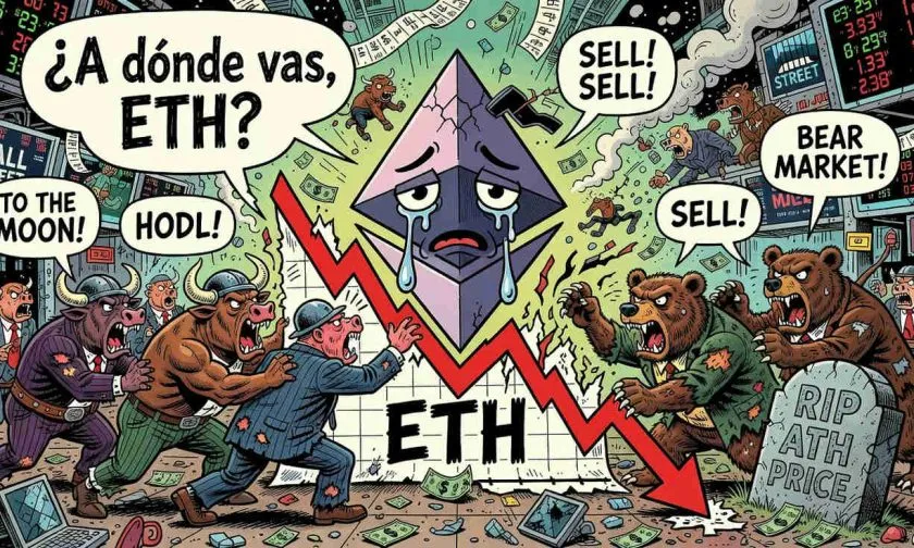 Ethereum lucha por mantenerse sobre los $1.700 mientras el volumen se desploma