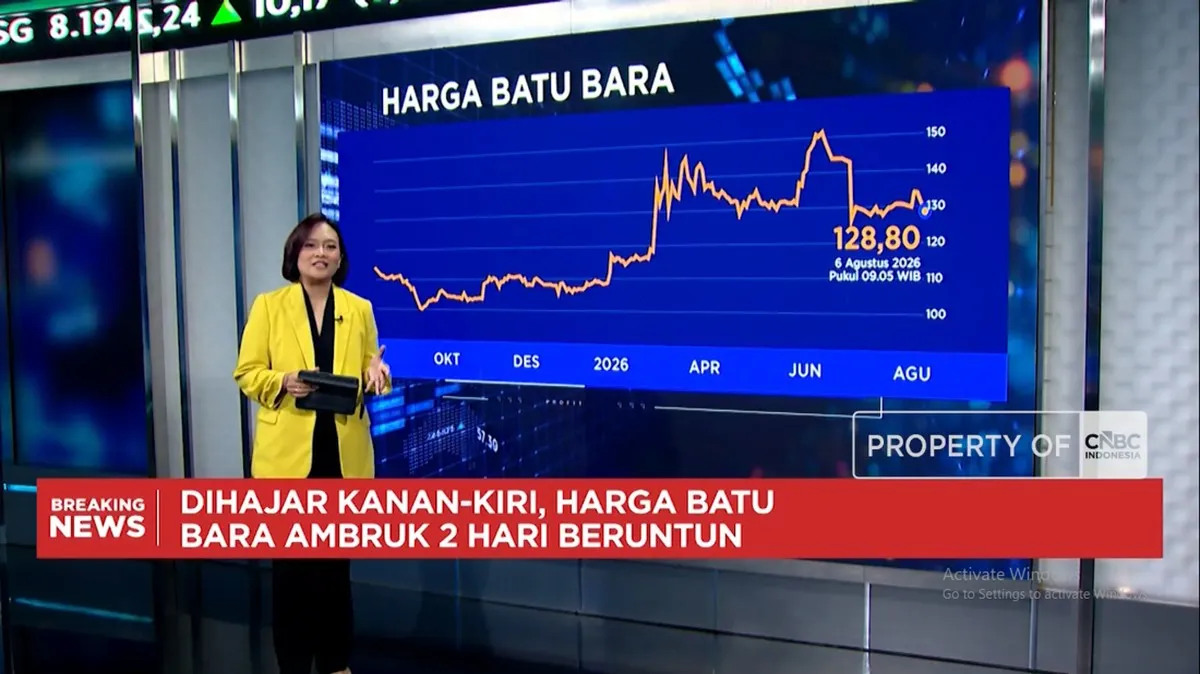 Harga batu bara anjlok dan harga minyak merosot tajam di pasar