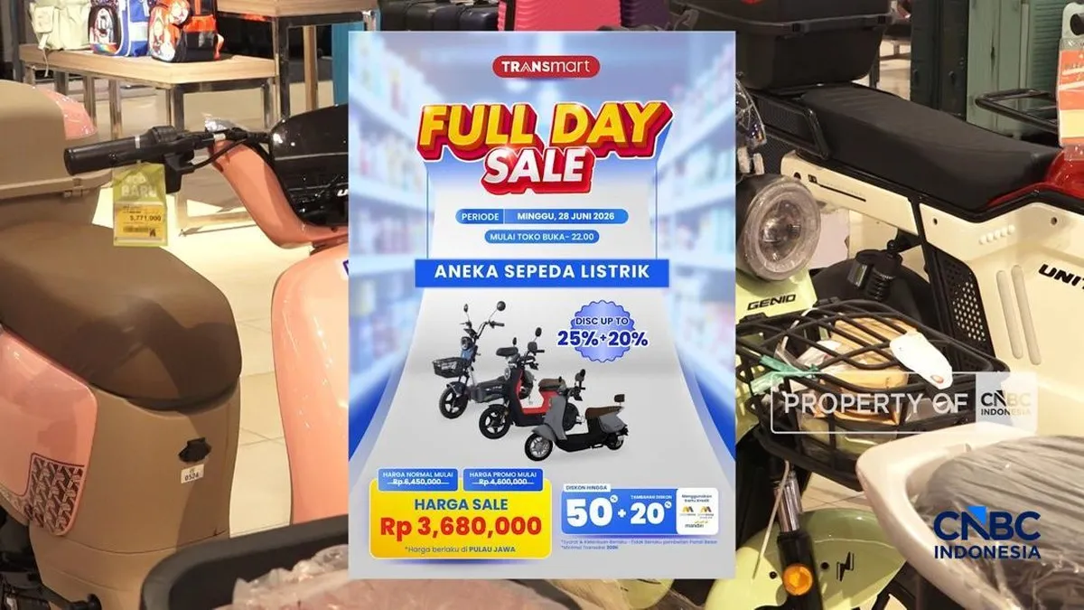 Video: Gak Pusing BBM! Cek Sepeda Listrik di Transmart Yuk