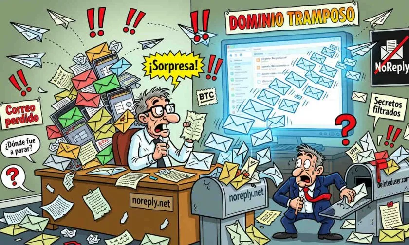Investigador accidentalmente recibe 400.000 correos confidenciales tras compra de noreply.net