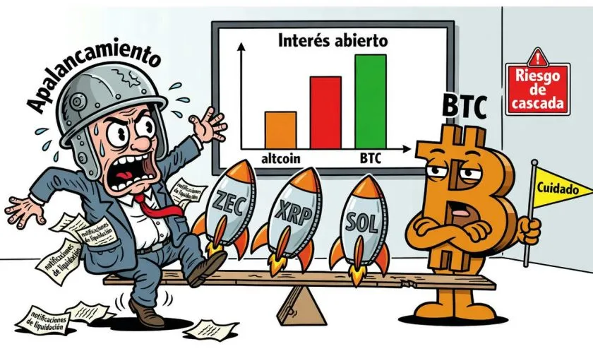 Interés abierto de futuros de altcoins supera a Bitcoin por primera vez desde 2024