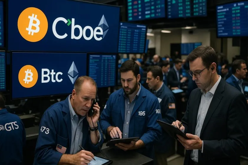 Cboe evalúa futuros perpetuos para Bitcoin y Ether y presiona a CME en EE. UU.