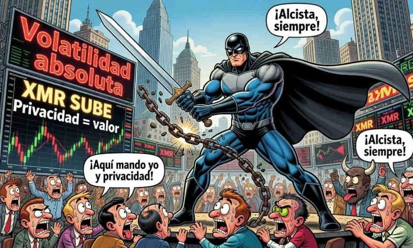 Monero (XMR) alcanza los $409,32 y muestra un crecimiento del 23,72% en un mes