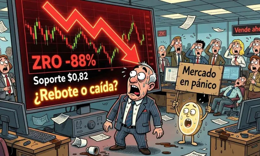 LayerZero (ZRO) cae a USD $0,84 el 12 de agosto de 2026