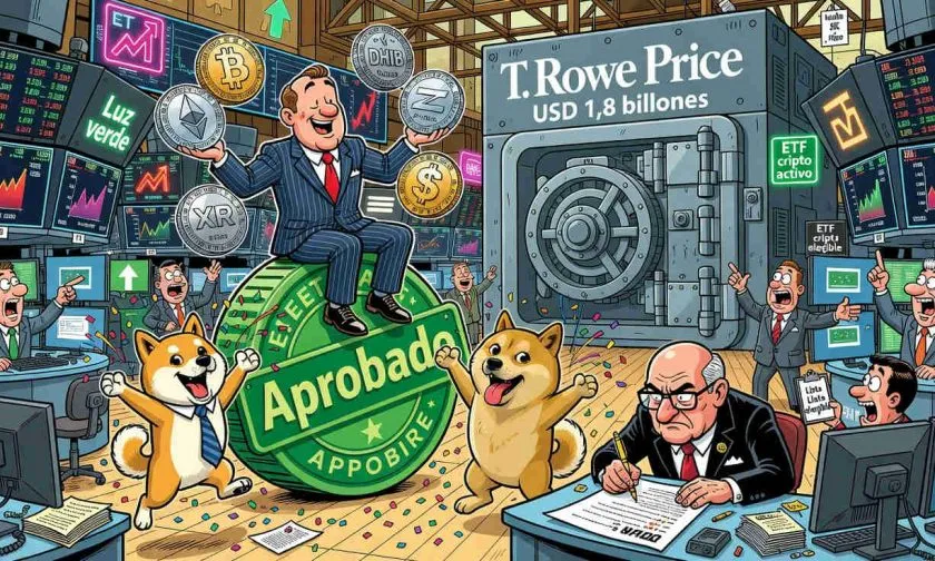 SEC aprueba ETF cripto de T. Rowe con Bitcoin, XRP, SHIB y DOGE en la lista elegible