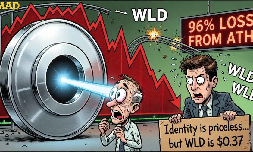 Worldcoin se desploma un 5,42%: ¿qué hay detrás de la caída de WLD?