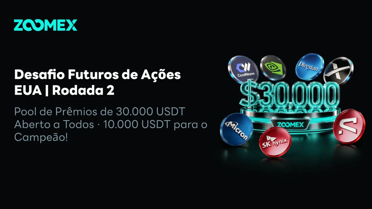 Zoomex lança segunda rodada da competição Stock Perpetuals: ampliando derivativos cross-asset para traders globais