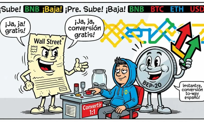 Binance activa conversiones 1:1 entre acciones estadounidenses y bStocks