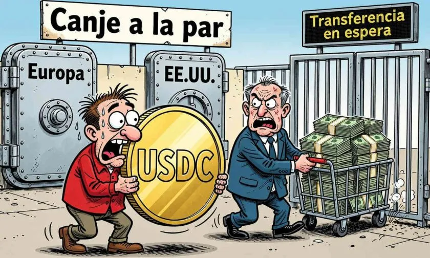 Circle podría aplazar los canjes de USDC en Europa si no logra mover reservas