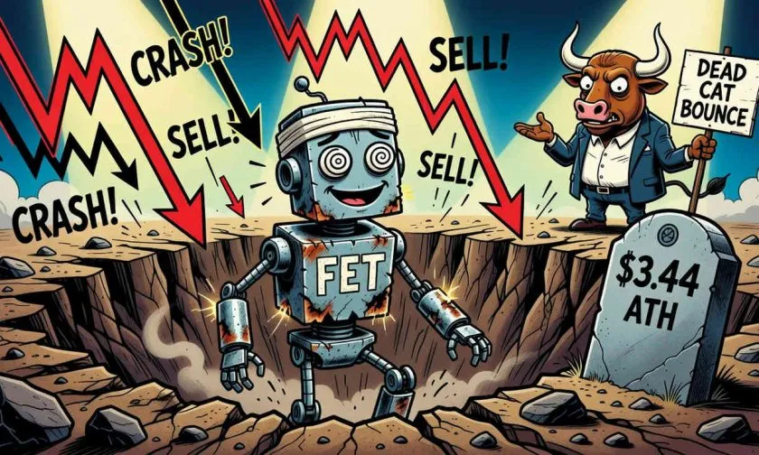 Fetch.ai (FET) se desploma un 95% desde su máximo histórico: ¿rebote técnico o espejismo?
