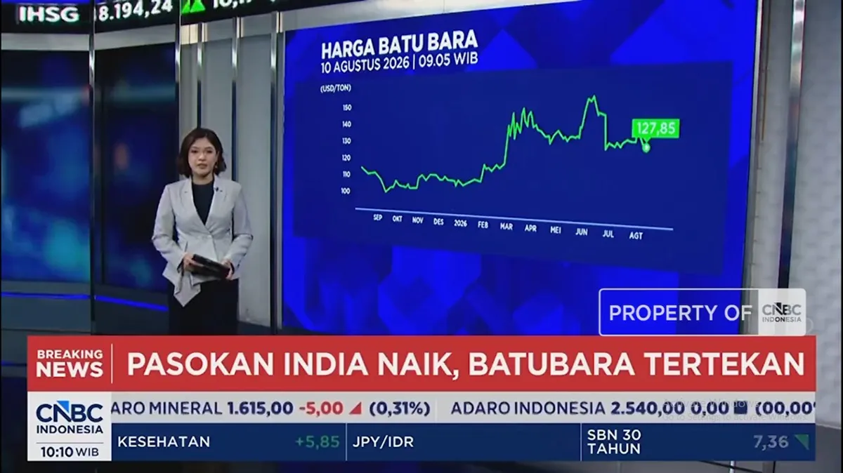 Kenaikan pasokan batubara India tekan harga, sementara minyak melonjak