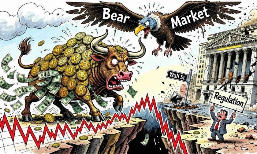 Bitcoin (BTC) se desploma un 52% desde su máximo y prueba el soporte de $58,000