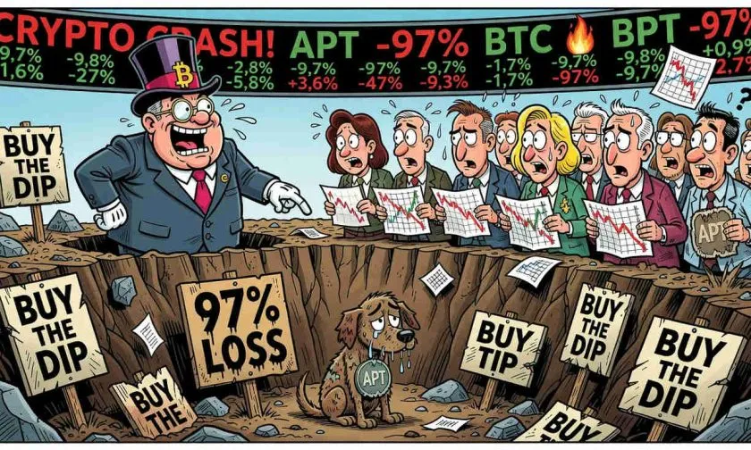 Aptos en caída libre: el token APT se desploma un 87% en 52 semanas y marca nuevos mínimos